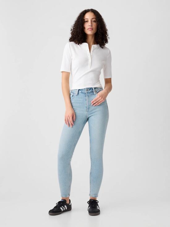 GAP Denim - Gap Universal Skinny Jegging Jean NWT High Rise 16/33 Light Wash Denim Y2K 90's